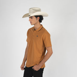 Playera Polo Kimes Ranch El Capitán Brown Caballero