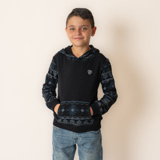 Sudadera Rock & Roll Denim Printed Black Niño
