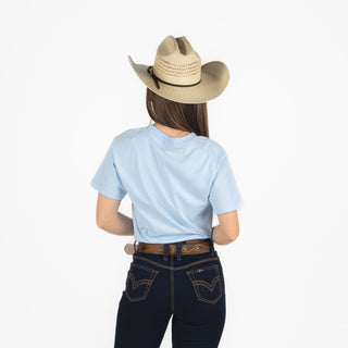 Blusa Kimes Ranch Rodeo Days Baby Blue Dama