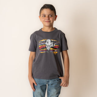Playera Rock & Roll Denim Charcoal Niño