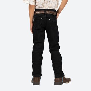 Jeans Wrangler Retro Slim Straight Negro Niño
