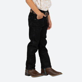 Jeans Wrangler Retro Slim Straight Negro Niño