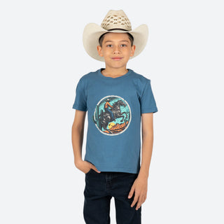 Playera Rock & Roll Denim Jinete Niño