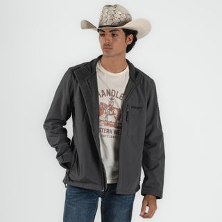 Chamarra Wrangler Gris Caballero