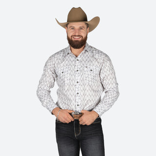 Camisa Rodeo Aztec Gris Caballero