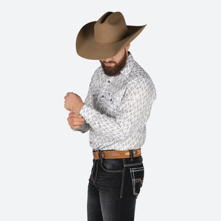 Camisa Rodeo Aztec Gris Caballero