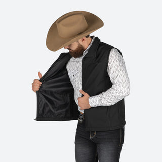 Chaleco Coyote Ranch Negro Caballero