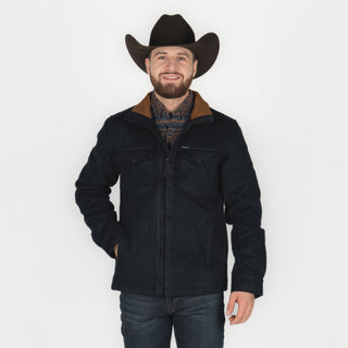 Chamarra Rock & Roll Denim Solid Twill Black Caballero