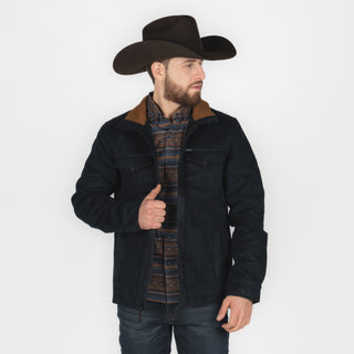 Chamarra Rock & Roll Denim Solid Twill Black Caballero