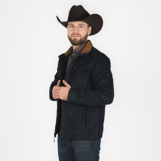 Chamarra Rock & Roll Denim Solid Twill Black Caballero