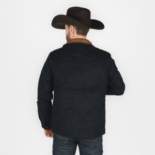 Chamarra Rock & Roll Denim Solid Twill Black Caballero