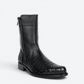 Bota Franco Cuadra Caimán Ternera Inca Negro Caballero