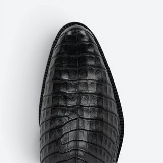 Bota Franco Cuadra Caimán Ternera Inca Negro Caballero