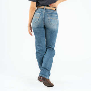 Jeans Rock & Roll Denim Raised Medium Wash Dama