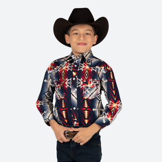 Camisa Rock & Roll Denim Aztec Niño