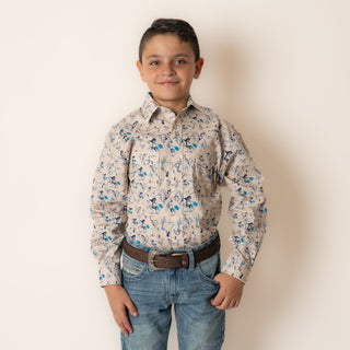 Camisa Rock & Roll Denim Conversational Navy Niño