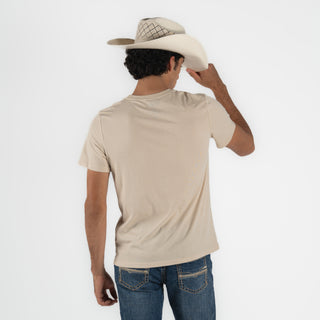 Playera Rock & Roll Denim Bronco Natural Caballero