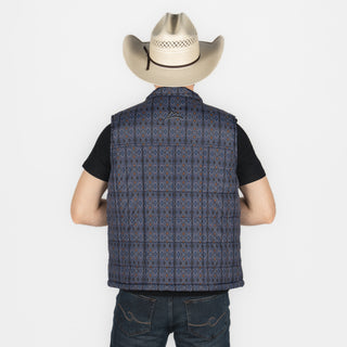 Chaleco Denver Rombos Azul Caballero