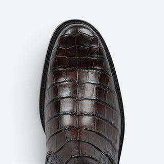 Bota Franco Cuadra Alligator Ternera Inca Café Caballero