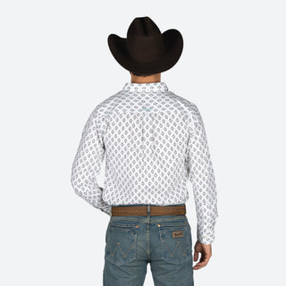 Camisa Ariat Bass FTD Shrt White Caballero