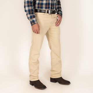 Jeans Wrangler Slim Fit Gold Edition Beige Caballero