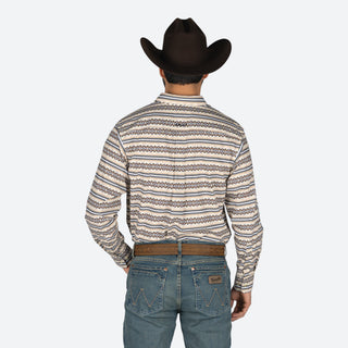 Camisa Ariat Team Peter LS Shrt Khaki White Caballero
