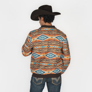 Chamarra Rock & Roll Denim Aztec Orange Caballero
