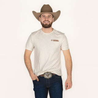 Playera Rock & Roll Denim Natural Caballero