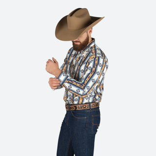 Camisa Ariat Shilo LS Shrt Blue Caballero