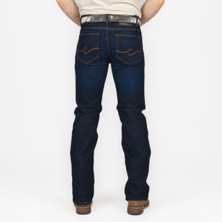 Jeans Cuadra Índigo Suavisado Caballero
