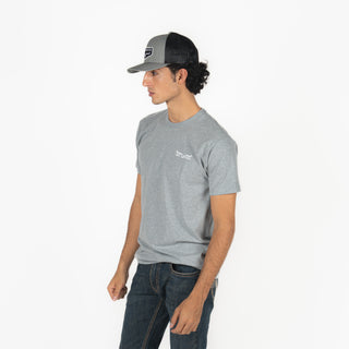 Playera Kimes Ranch Dibujada Dark Grey Heather Caballero