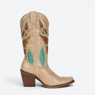 Bota Caborca Farfalla Fiorella Chalk Dama