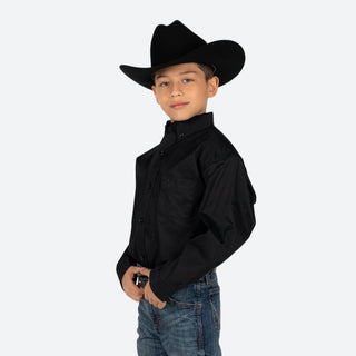 Camisa Rock & Roll Denim Black Niño