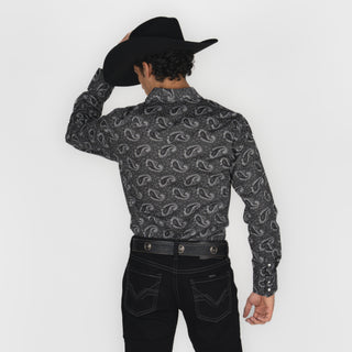 Camisa Rock & Roll Denim Black Caballero