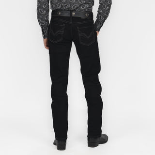 Jeans Rock & Roll Denim Revolver Black Caballero