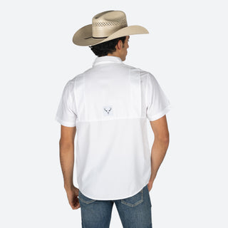 Camisa McAllen Coral Blanco Caballero