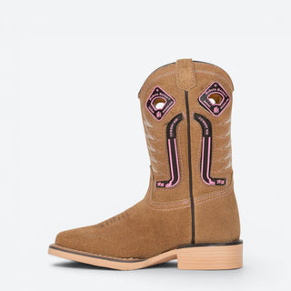 Bota Nokota Aabril 18 Gamuza Miel Niña