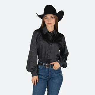 Camisa Ariat Jolie SNP Shrt Black Dama