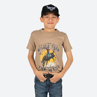 Playera Rock & Roll Denim Kaki Niño