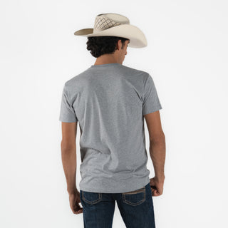 Playera Kimes Ranch Triple Stripe Dark Grey Heather Caballero