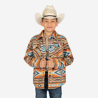 Chamarra Rock & Roll Denim Aztec Niño