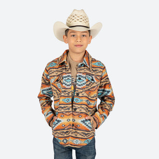 Chamarra Rock & Roll Denim Aztec Niño