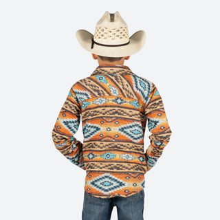 Chamarra Rock & Roll Denim Aztec Niño