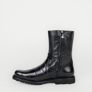 Bota Franco Cuadra Alligator Tender Negro Suela Ultraligera Caballero
