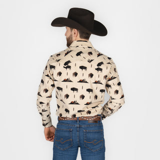 Camisa Rock & Roll Denim Natural Caballero