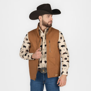 Chaleco Panhandle C&C Lined Camel Caballero