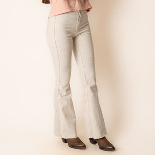 Jeans Rock & Roll Denim Doble Vista Beige Floral Dama