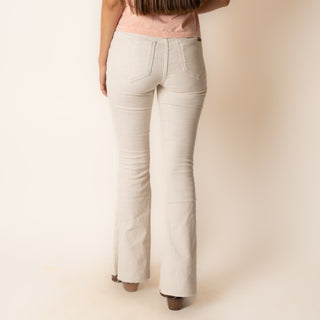 Jeans Rock & Roll Denim Doble Vista Beige Floral Dama