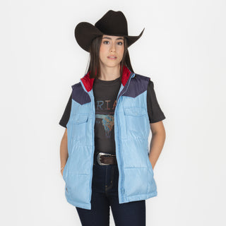 Chaleco Kimes Ranch Wyldfire Sky Blue Dama
