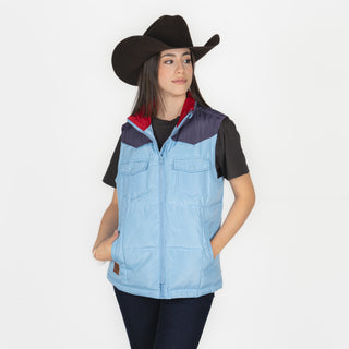Chaleco Kimes Ranch Wyldfire Sky Blue Dama